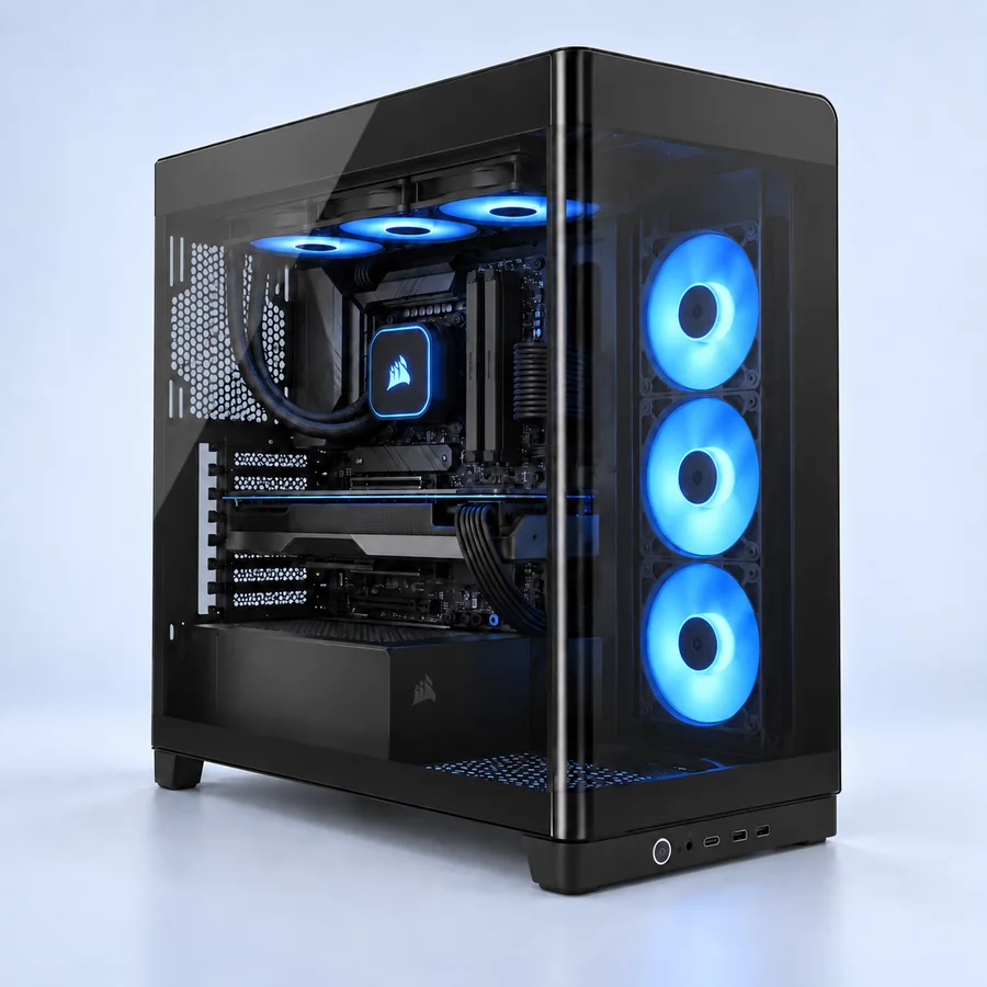 Elite Gaming PC in black — illustrative preview